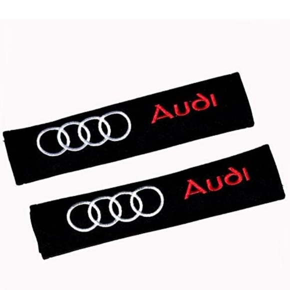 Other Set Of 2 New Audi Car Seat Belt Embroidered Seat Belt Shoulder